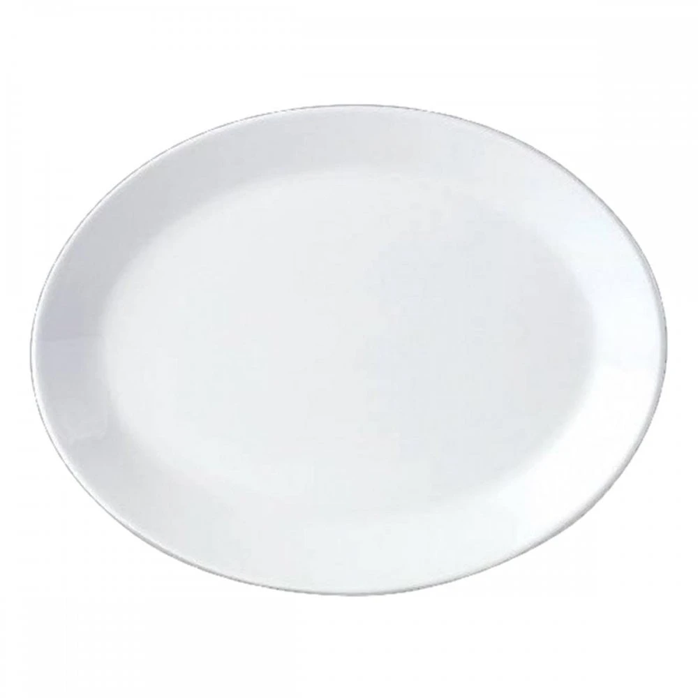 Steelite International Steelite Oval Plate 15.5" White (146) (Box Of 6) 1 Steelite International Steelite Oval Plate 15.5" White (146) (Box Of 6)