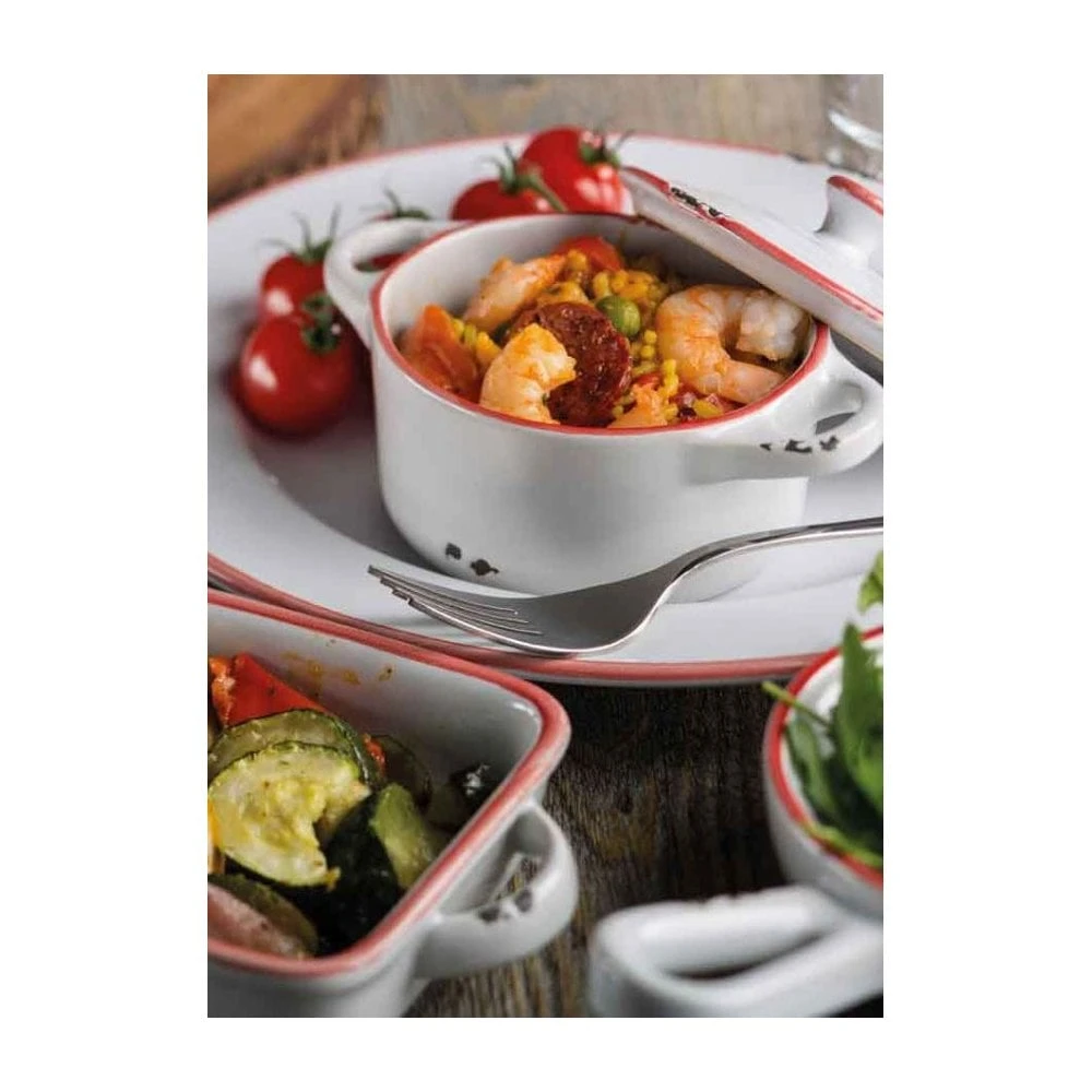 Utopia Tableware Avebury Red Large Rect. Dish - 8.5" (22cm) (Box Of 12) 2 Utopia Tableware Avebury Red Large Rect. Dish - 8.5" (22cm) (Box Of 12) - Image 2