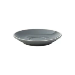 Utopia Tableware Barista Espresso Saucer - 4.5" (11.5cm) Grey (Box Of 12)