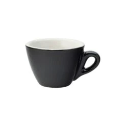 Utopia Tableware Barista Flat White Cup - 5.5oz (16cl) Black (Box Of 12)