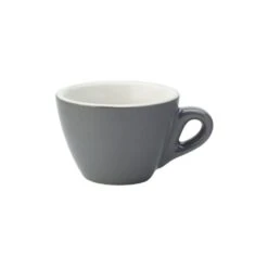 Utopia Tableware Barista Flat White Cup - 5.5oz (16cl) Grey (Box Of 12)