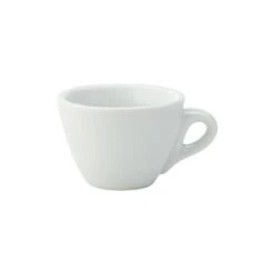 Utopia Tableware Barista Flat White Cup - 5.5oz (16cl) White (Box Of 12)
