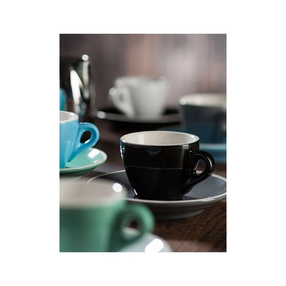 Utopia Tableware Barista Tulip Cup - 6.25oz (18cl) Black (Box Of 6) 2 Utopia Tableware Barista Tulip Cup - 6.25oz (18cl) Black (Box Of 6) - Image 2